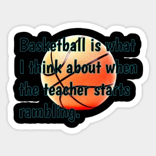 Funny Basketball Quotes Sticker